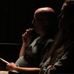 Jake Walker and Becky Wren watching