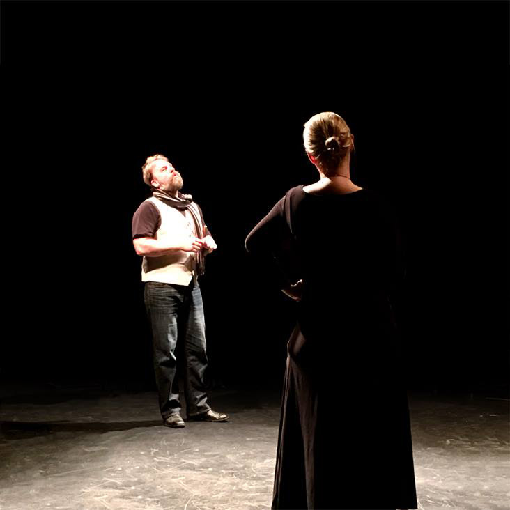 Adam Lewis and Stephanie Burrough in All's Well