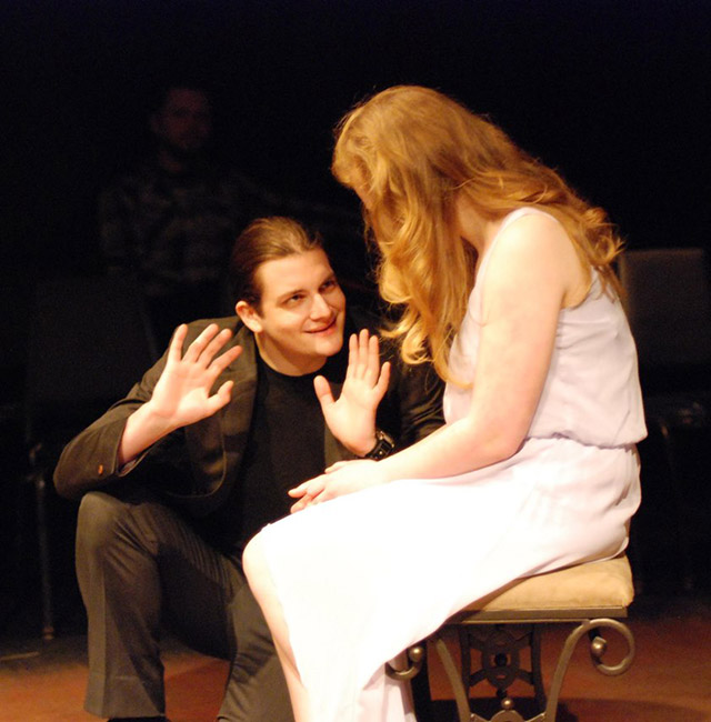 Grecco Bray (Haemon) and Abby VanGerpen (Ismene)