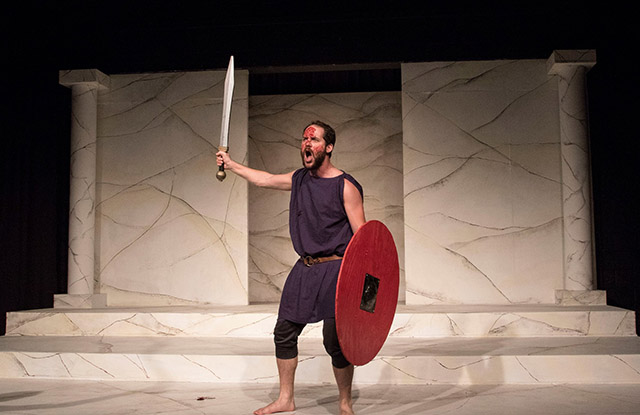 Jarrod DeRooi as Coriolanus.