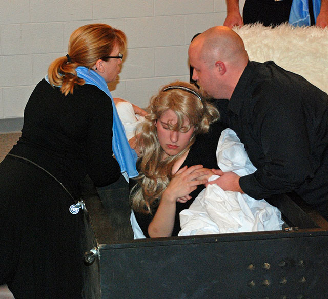 Angela Rathman, Catie Osborn and Jeb Makula