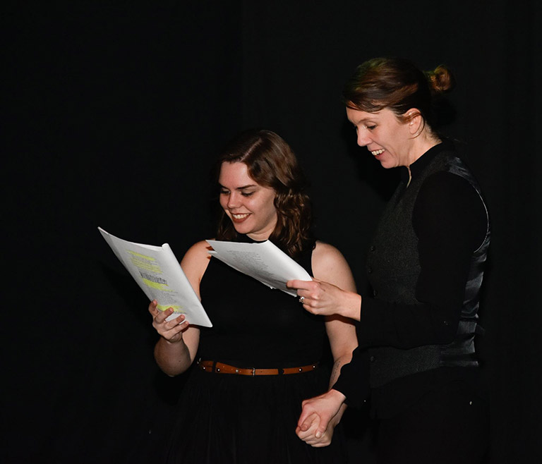 Mattie Gelaude and Beth Woolley